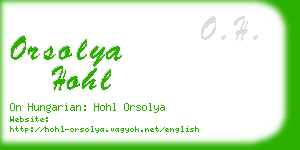 orsolya hohl business card